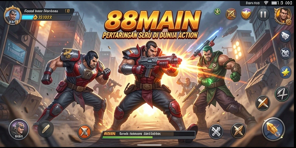 Screenshot dari gameplay mendebarkan di 88MAIN