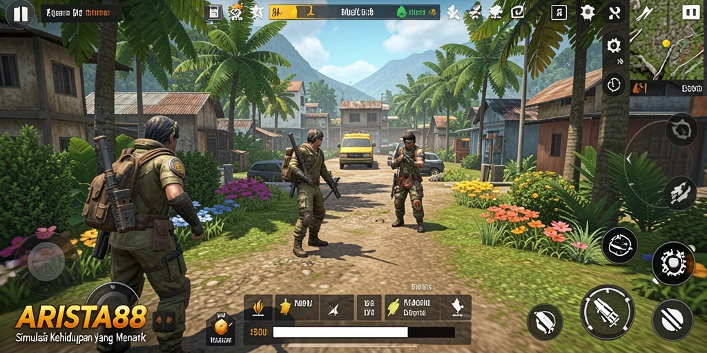 Tampilan menarik dari gameplay ARISTA88 yang seru dan interaktif.