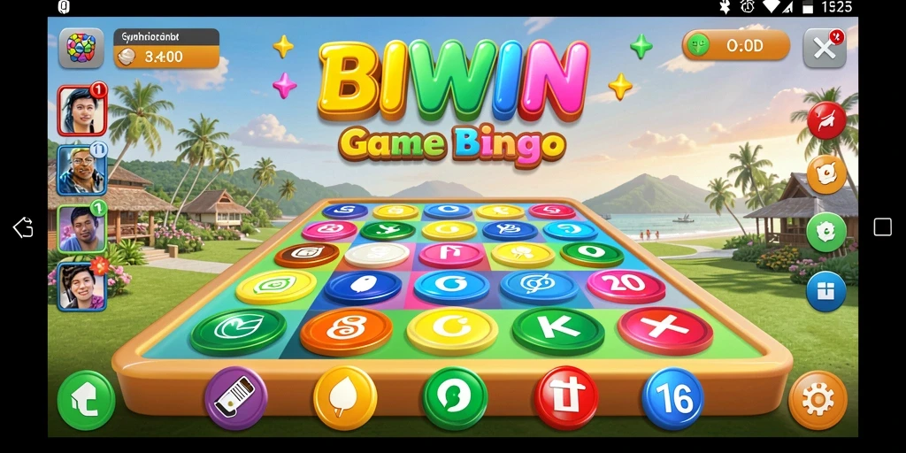 Tampilan gameplay Bingo yang seru dan interaktif di BIWIN.