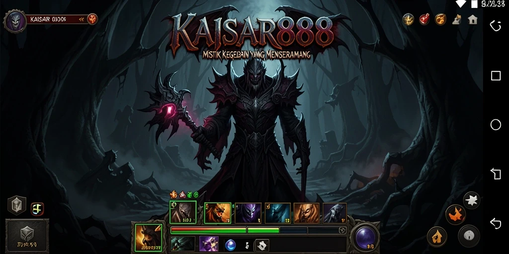 Tampilan gameplay KAISAR888 yang mencekam dan penuh ketegangan.