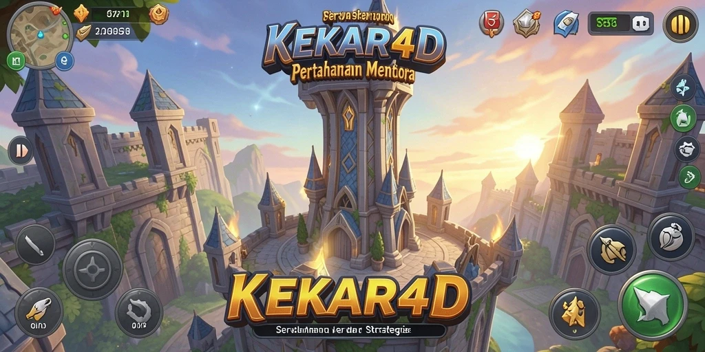 Tampilan gameplay seru dari KEKAR4D Tower Defense.