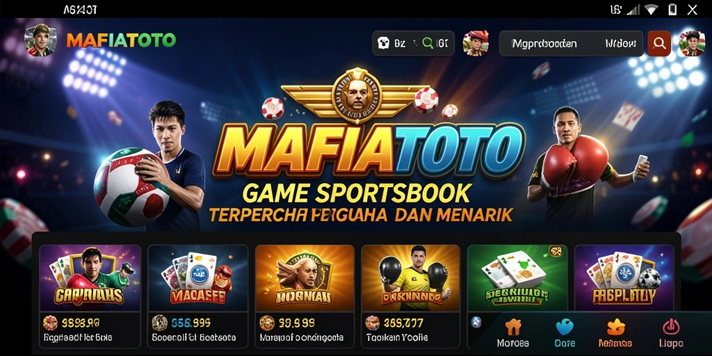 Tampilan gameplay Sportsbook yang menarik di MAFIATOTO.