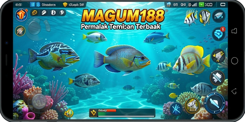 Tangkapan layar gameplay Tembak Ikan yang menarik dari MAGNUM188.