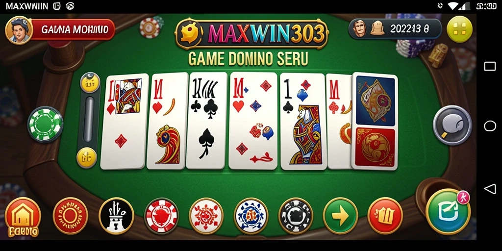 Tampilan permainan Domino yang menarik di MAXWIN303.
