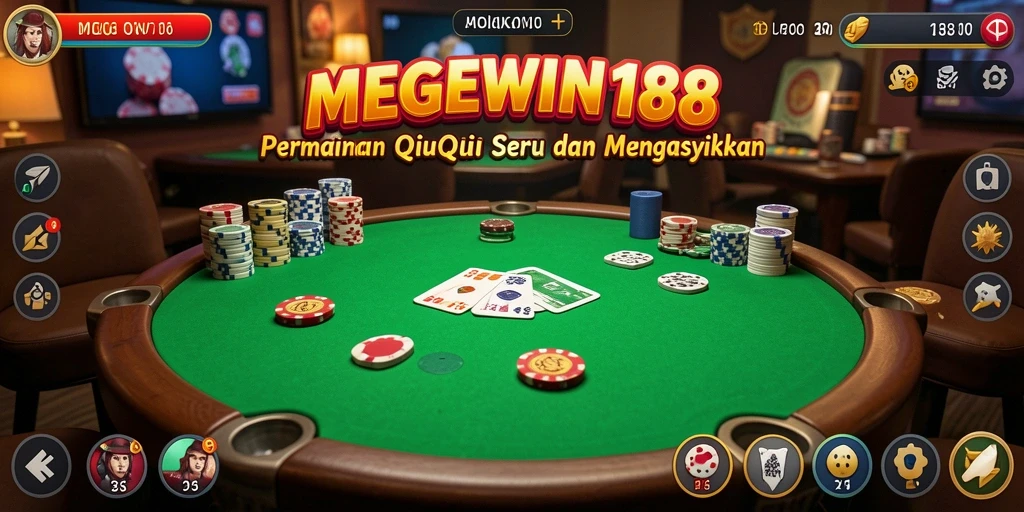 Screenshot MEGEWIN188 menampilkan gameplay QiuQiu yang seru dan menarik.
