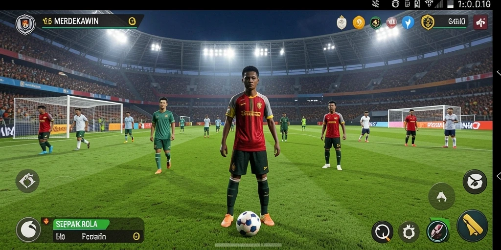 Tampilan gameplay yang mendebarkan dari MERDEKAWIN.