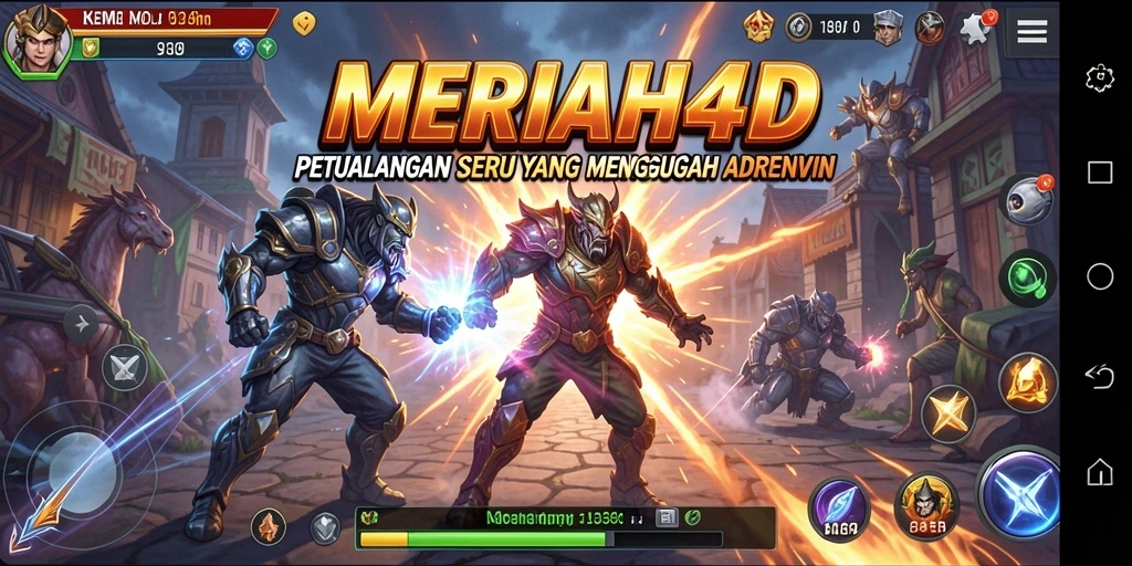 Screenshot gameplay <strong>MERIAH4D</strong> yang menampilkan aksi petualangan yang mendebarkan.