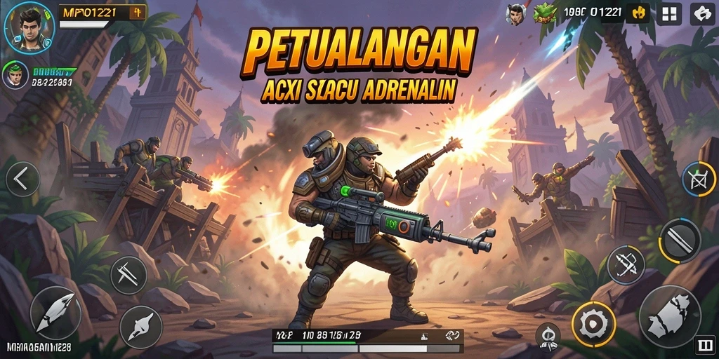 Tangkapan layar MPO1221 menampilkan aksi mendebarkan dalam pertempuran intens.