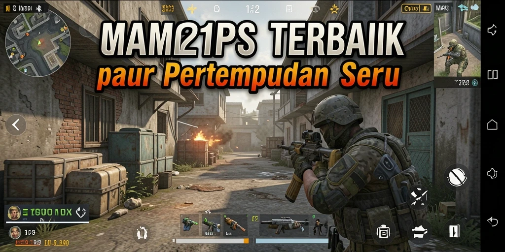 Screenshot gameplay MPO2121 yang menampilkan pertempuran intens dan strategi tim.