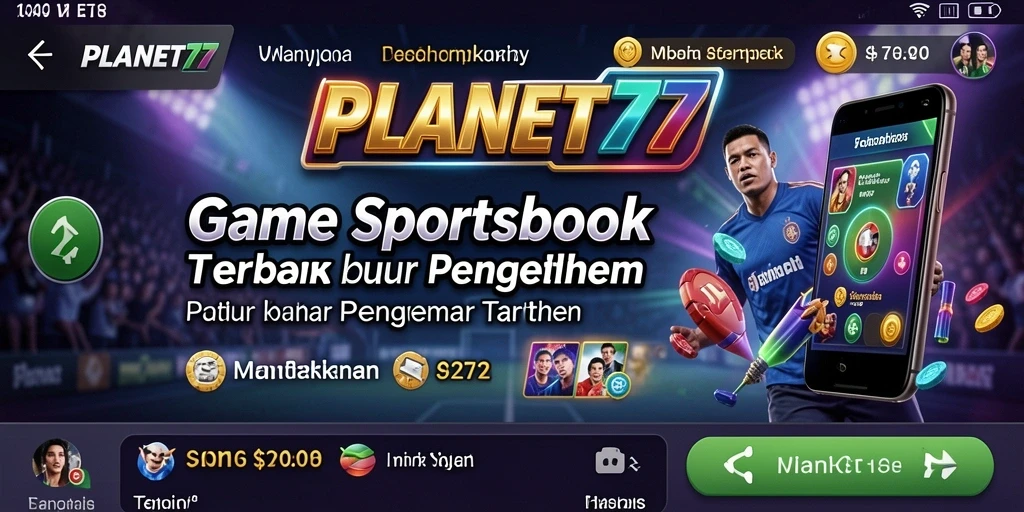 Tampilan gameplay taruhan olahraga yang menarik di PLANET77.