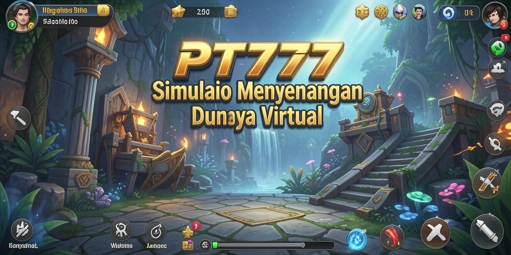 Tampilan gameplay PT777 dengan elemen interaktif yang menarik.