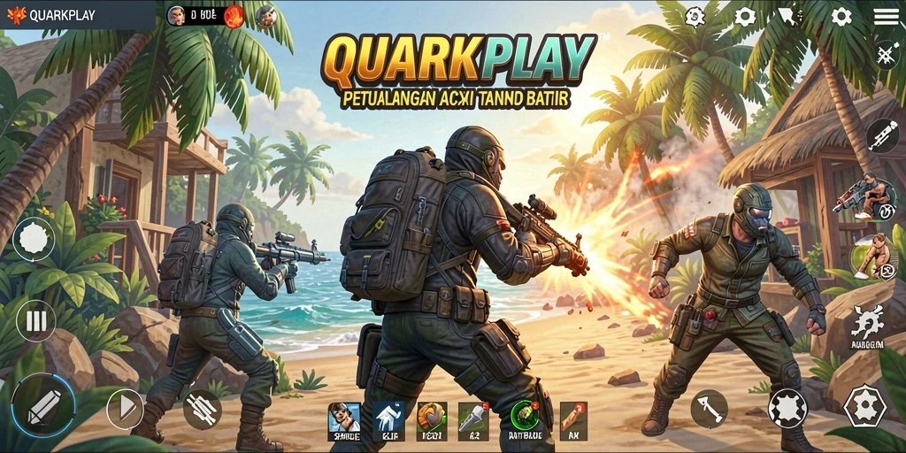 Cuplikan gameplay menegangkan dari QUARKPLAY yang penuh aksi.