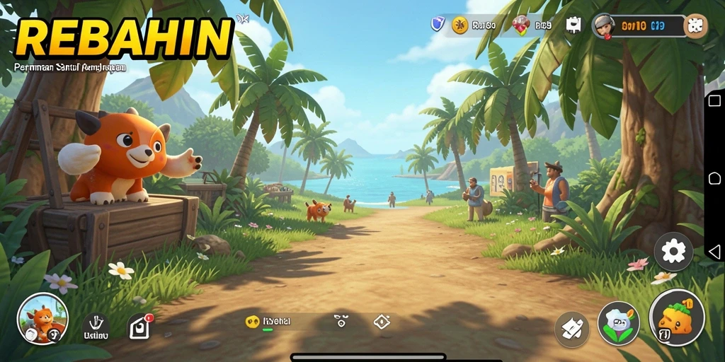 Gameplay seru dengan tantangan menarik di REBAHIN.