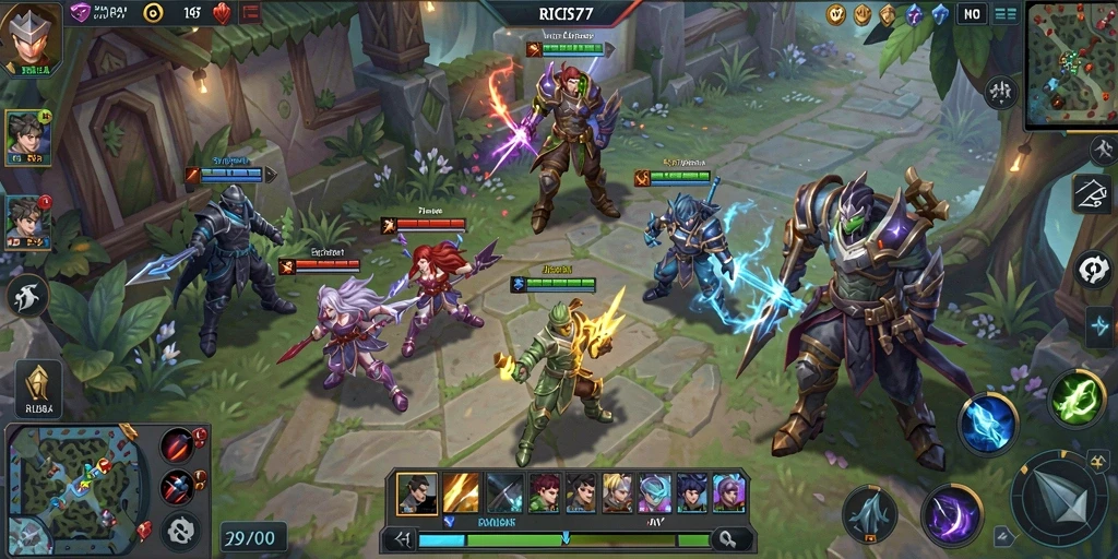Tampilan gameplay intens RICIS77 yang memukau.