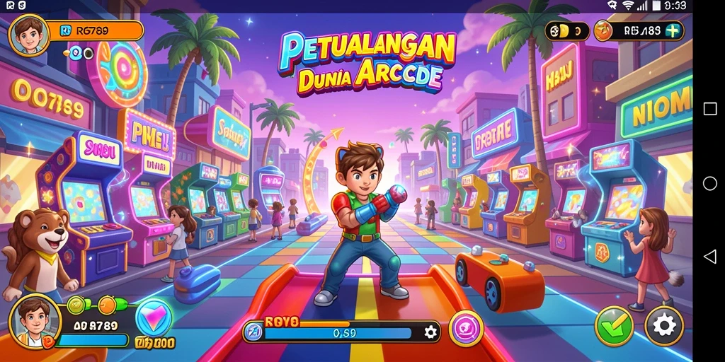 Tampilan gameplay yang seru dari RP6789 di dunia Arcade.