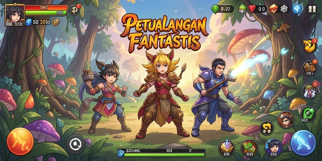 Tampilan menawan dari gameplay SD107 yang memukau.