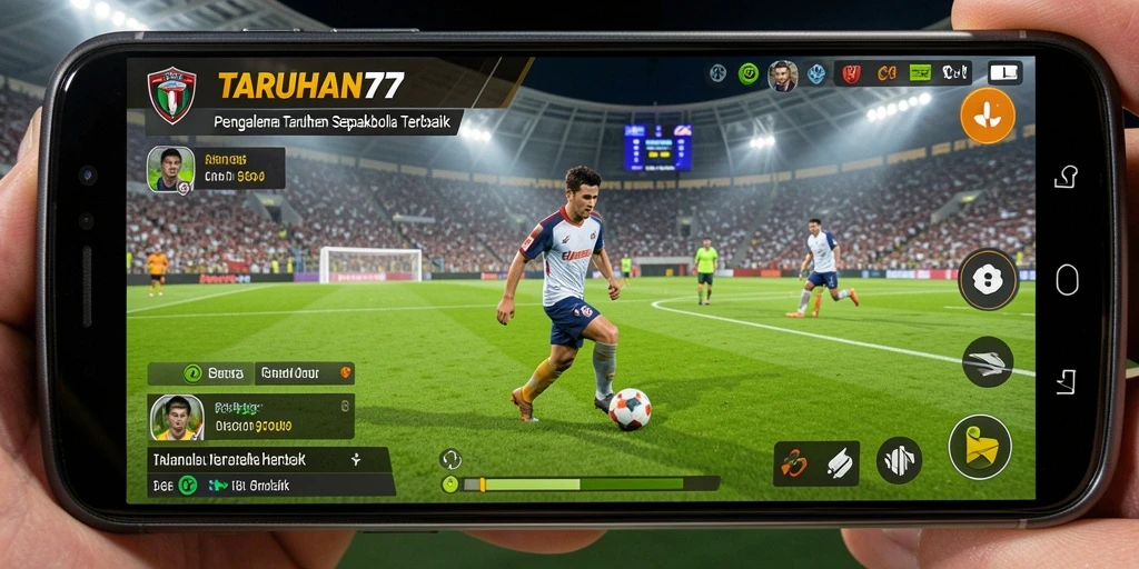 Screenshot TARUHAN77 menampilkan gameplay taruhan sepakbola yang menarik.