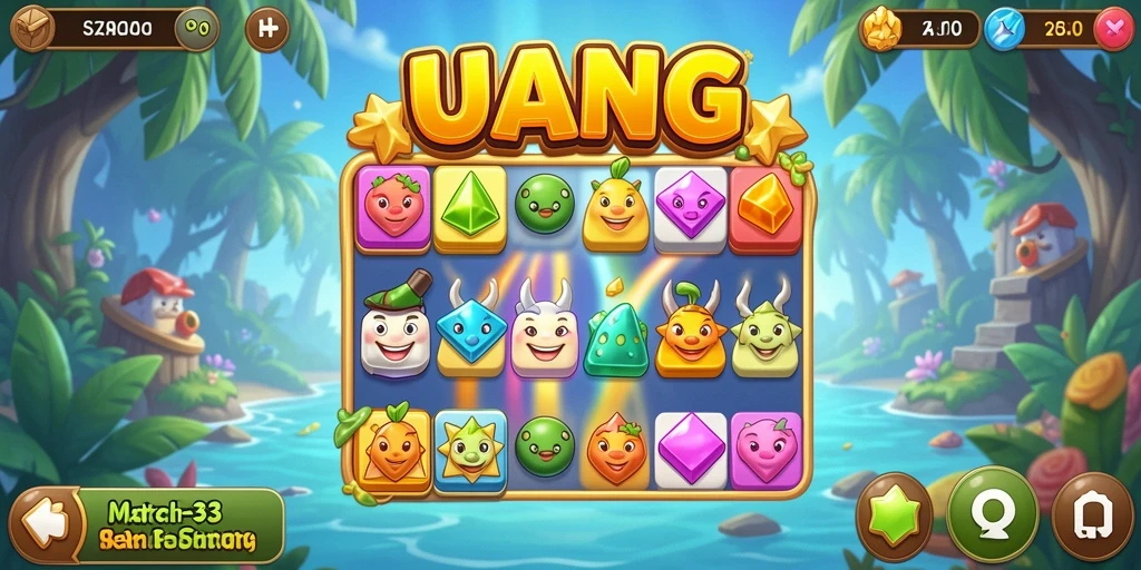 Tampilan gameplay UANG yang menantang dan seru di setiap level.