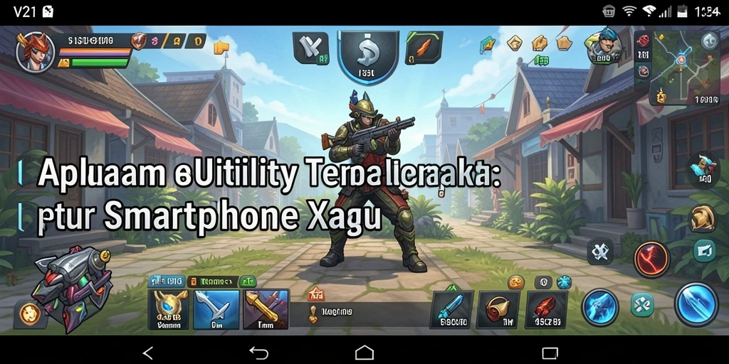 Tampilan antarmuka aplikasi V21 yang menarik dan mudah digunakan.