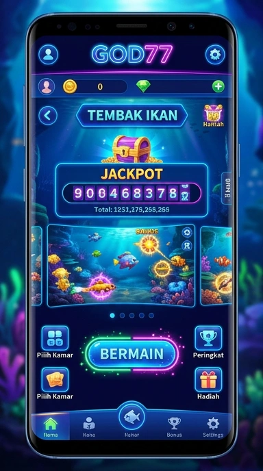 Tampilan aplikasi god77 yang modern dan menarik.